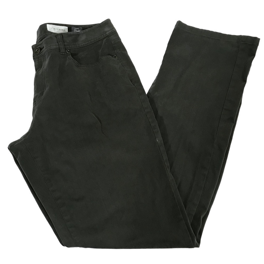 J. Hilburn Classic 5 Pocket Sueded Twill Pants Green Size 34